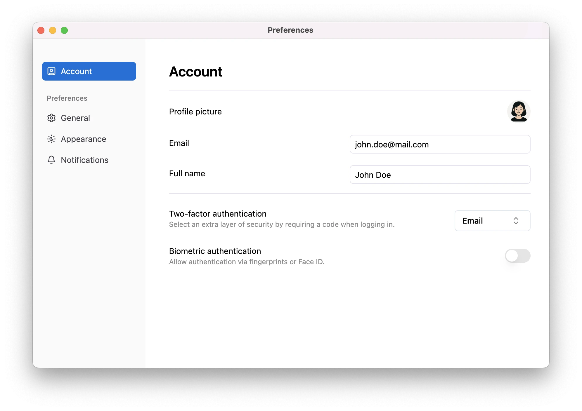 带有 Web UI 的桌面应用截图