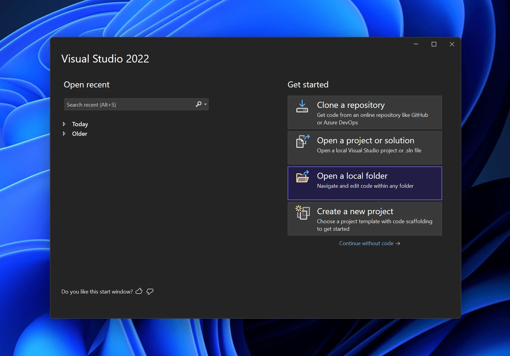 Open MōBrowser project in Visual Studio