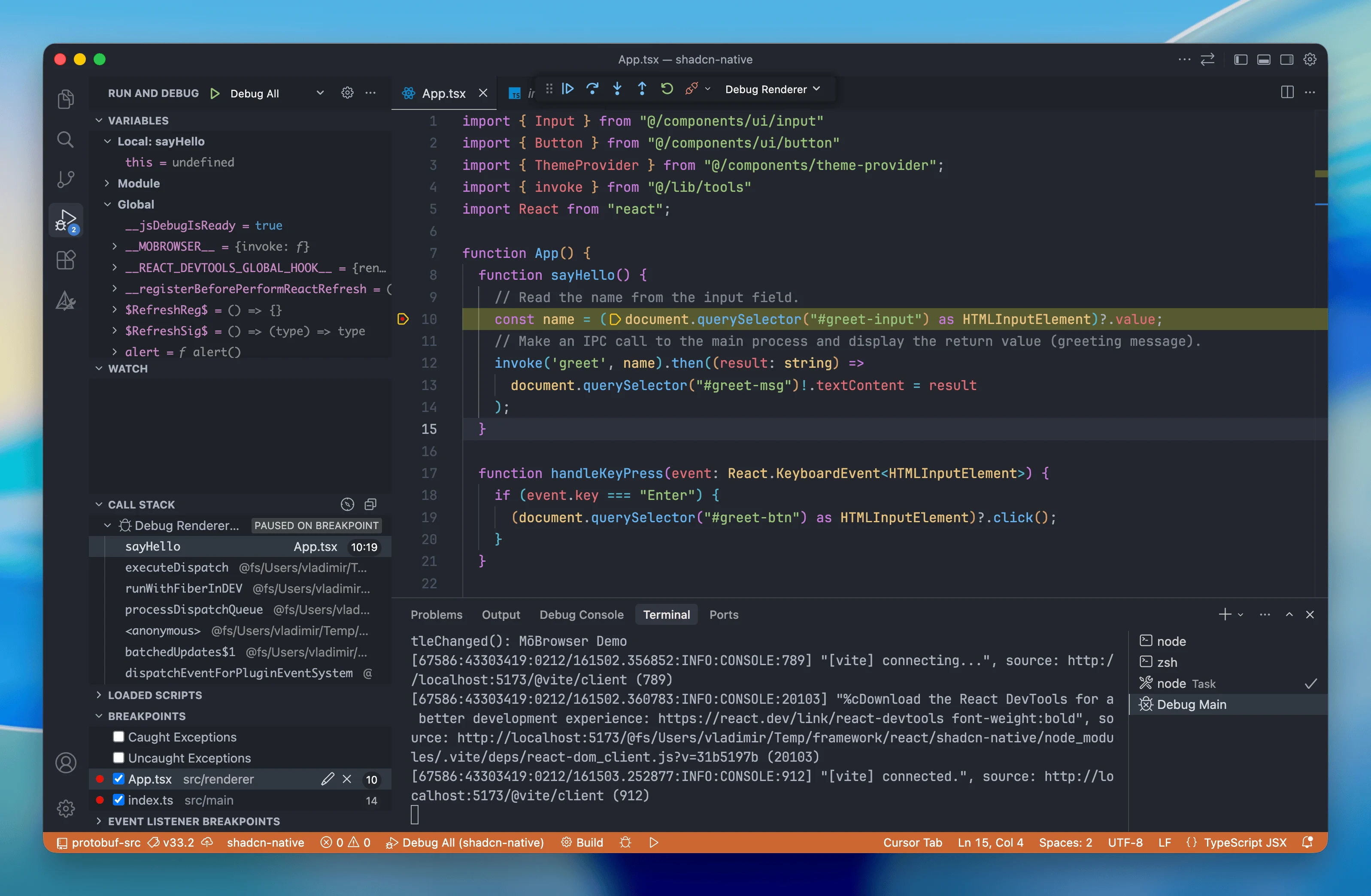 Debugging in Visual Studio Code